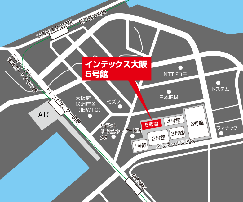 ンテックス大阪　地図